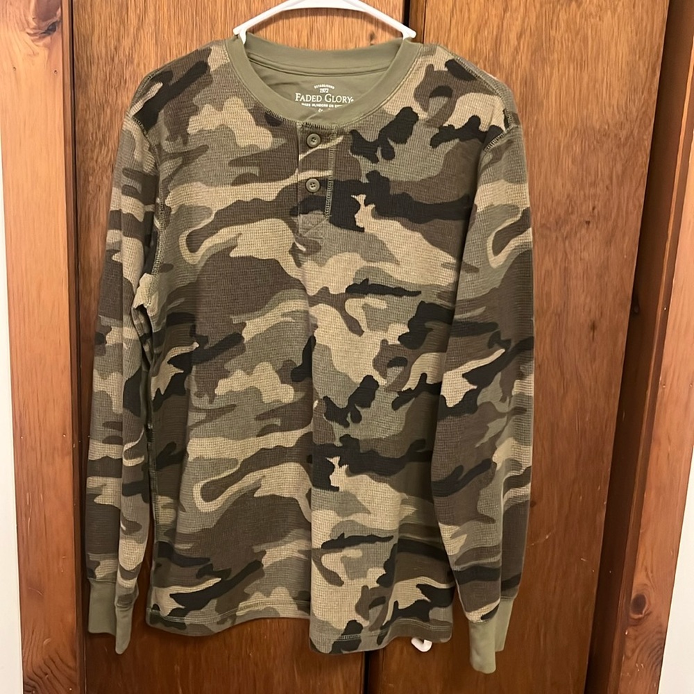 Camo waffle long sleeve